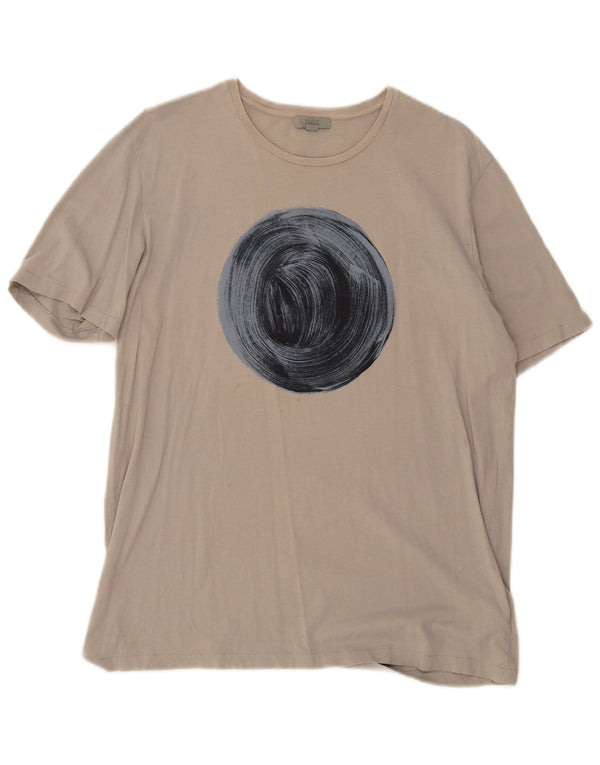 Cos Camiseta gráfica para hombre Top XL Algodón gris