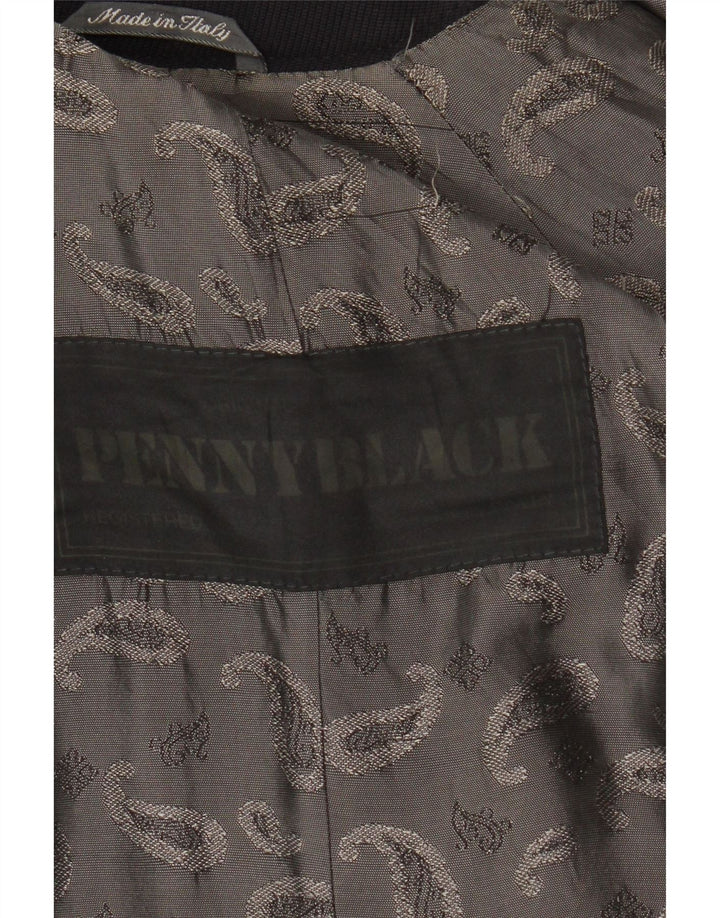 PENNY BLACK Womens Oversized Overcoat UK 12 Medium  Navy Blue Vintage Penny Black and Second-Hand Penny Black from Messina Hembry 