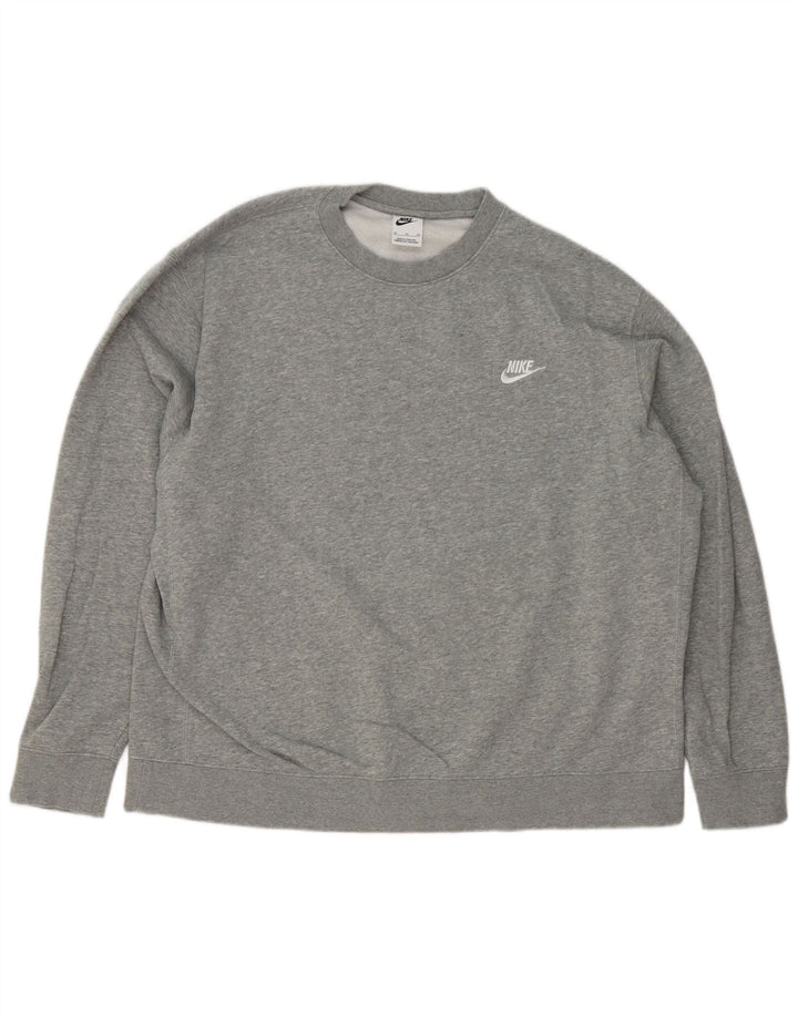 Nike Mens Sweatshirt Jumper XL Grey Cotton