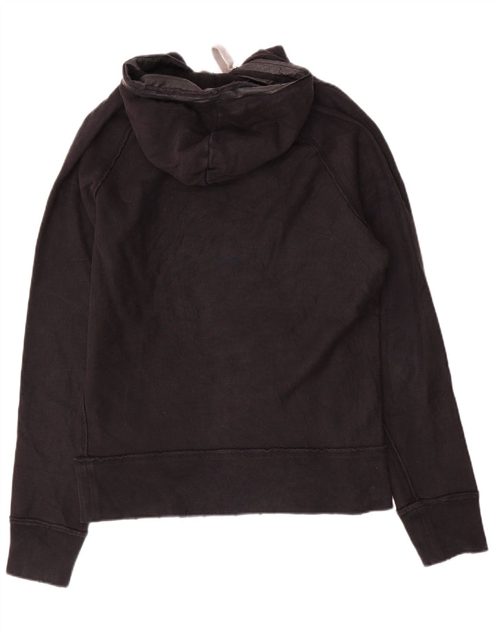 Diesel Mens Graphic Hoodie Jumper Medium Black Cotton