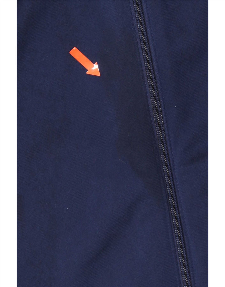 Adidas Herren-Trainingsanzug-Top-Jacke, großes marineblaues Farbblock-Polyester