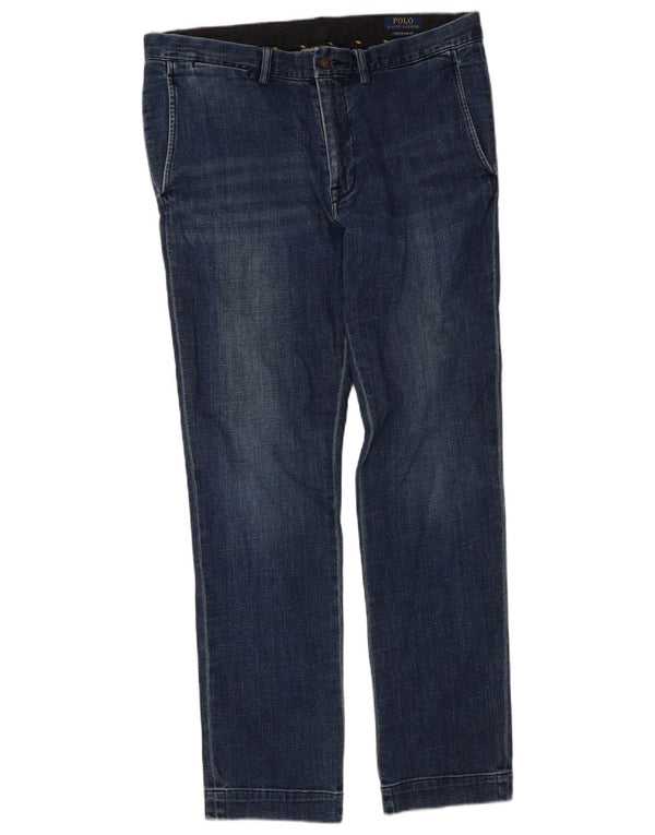 Polo Ralph Lauren Dame Slim Jeans W34 L32 Marineblå Bomuld