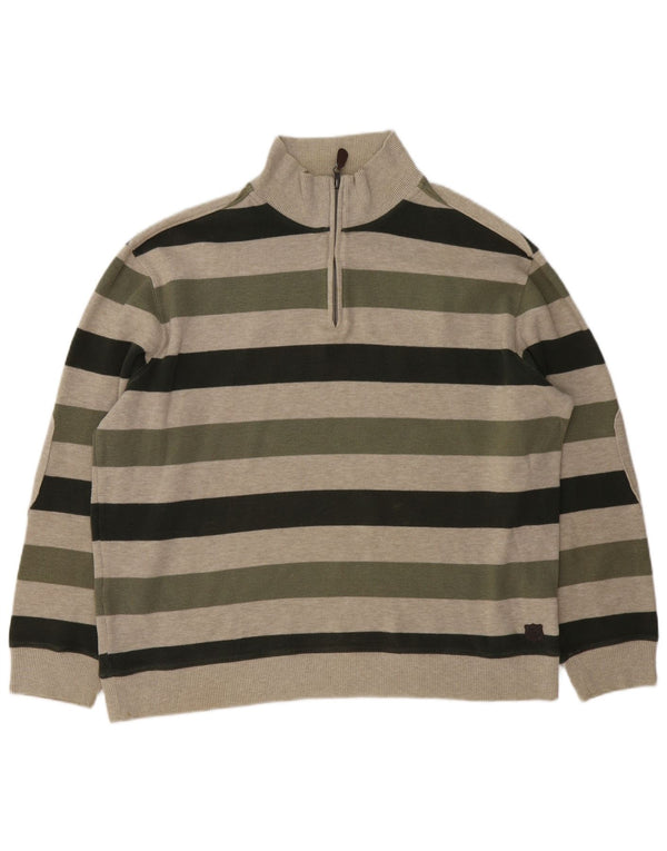 Marks & Spencer muški pulover s izrezom i patentnim zatvaračem, veliki kaki