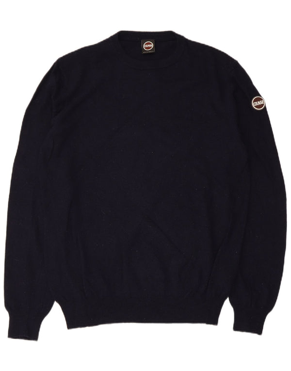 Colmar Mens Crew Neck Jumper Sweater XL Navy Blue Polyamide