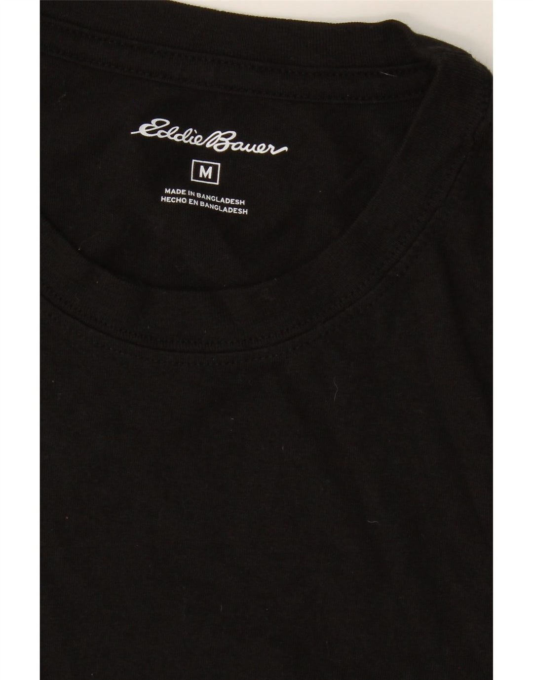 EDDIE BAUER Mens T-Shirt Top Medium Black Cotton Vintage Eddie Bauer and Second-Hand Eddie Bauer from Messina Hembry 