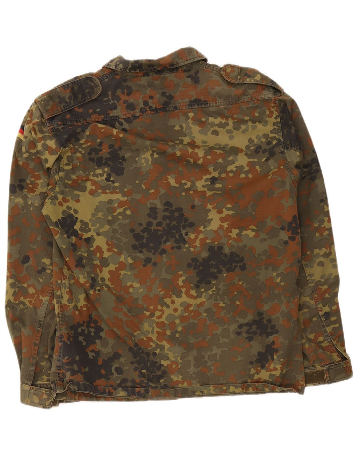 Vintage Mens Military Jacket UK 38 Medium Khaki Camouflage