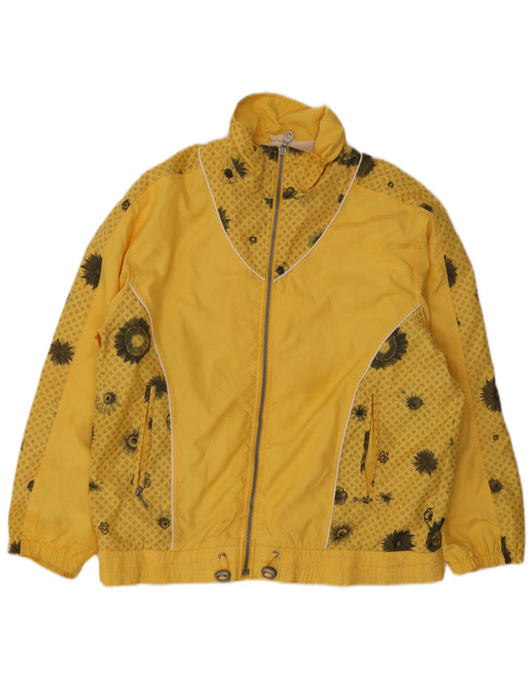 Hibernia - Chaqueta de chándal para mujer, talla 40, XL, color amarillo floral