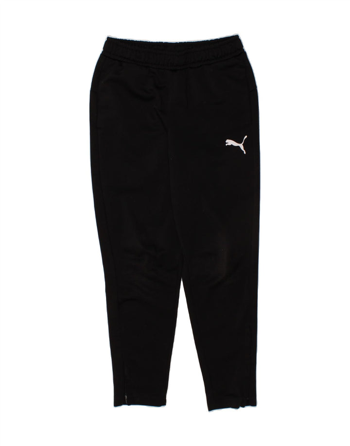 PUMA Girls Tracksuit Trousers 5-6 Years Black Polyester Vintage Puma and Second-Hand Puma from Messina Hembry 