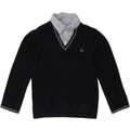 FAY Boys Sweatshirt Jumper 7-8 Years Navy Blue Cotton | Vintage Fay | Thrift | Second-Hand Fay | Used Clothing | Messina Hembry 