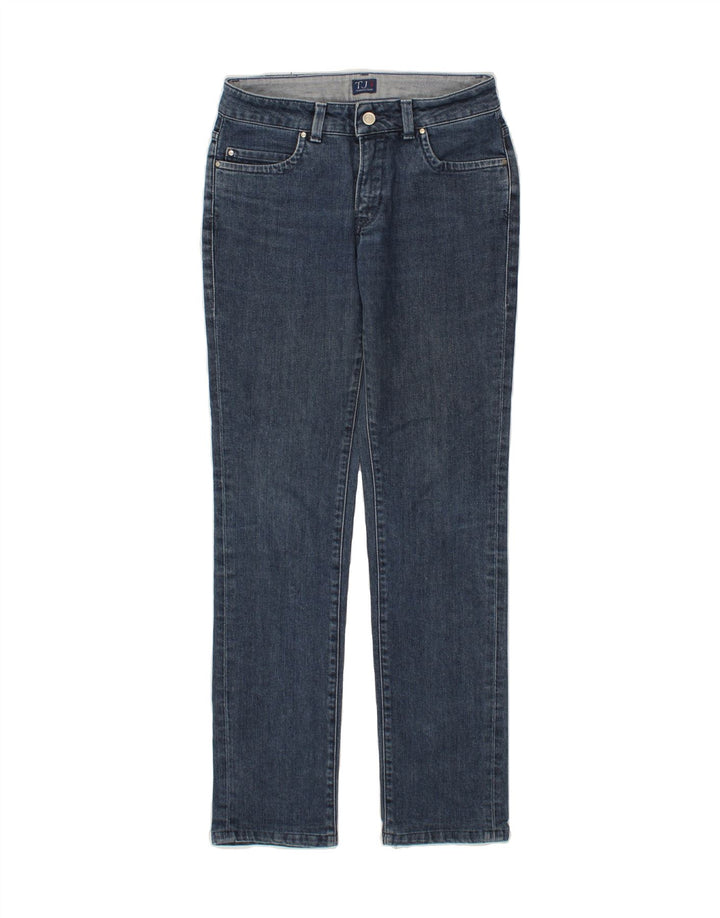 TRUSSARDI Womens Slim Jeans W24 L31 Blue Cotton Vintage Trussardi and Second-Hand Trussardi from Messina Hembry 