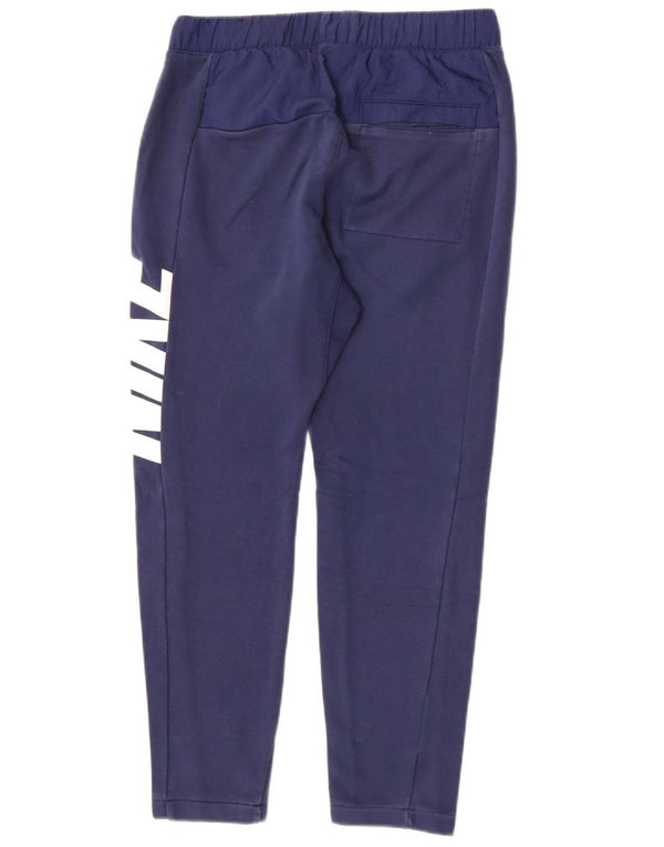 Nike Pantalon de survêtement graphique pour homme en coton bleu Taille S