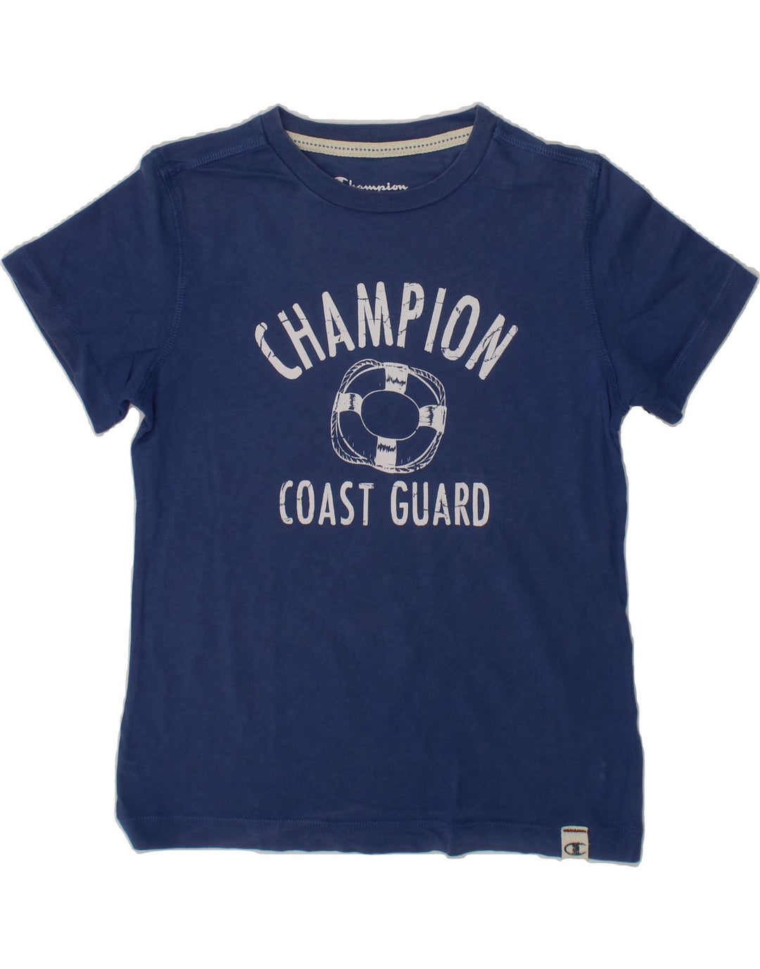 CHAMPION Boys Graphic T-Shirt Top 7-8 Years Small  Blue Vintage Champion and Second-Hand Champion from Messina Hembry 