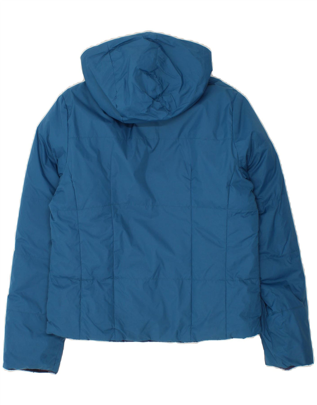 KAPPA Womens Hooded Reversible Padded Jacket UK 10 Small Blue Nylon Vintage Kappa and Second-Hand Kappa from Messina Hembry 