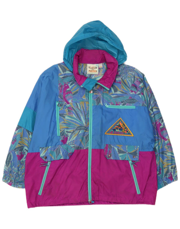 Giacca antipioggia da uomo J Jeantex, vestibilità ampia, con cappuccio, UK 40/42, grande, colore blu