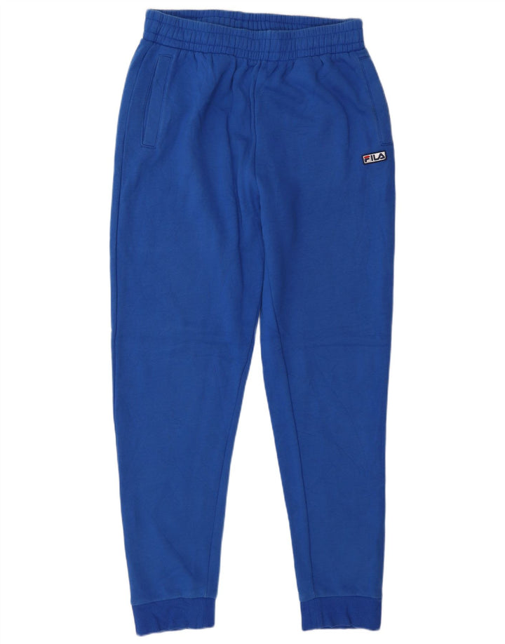 Fila Mens Tracksuit Trousers Joggers Small  Blue Cotton