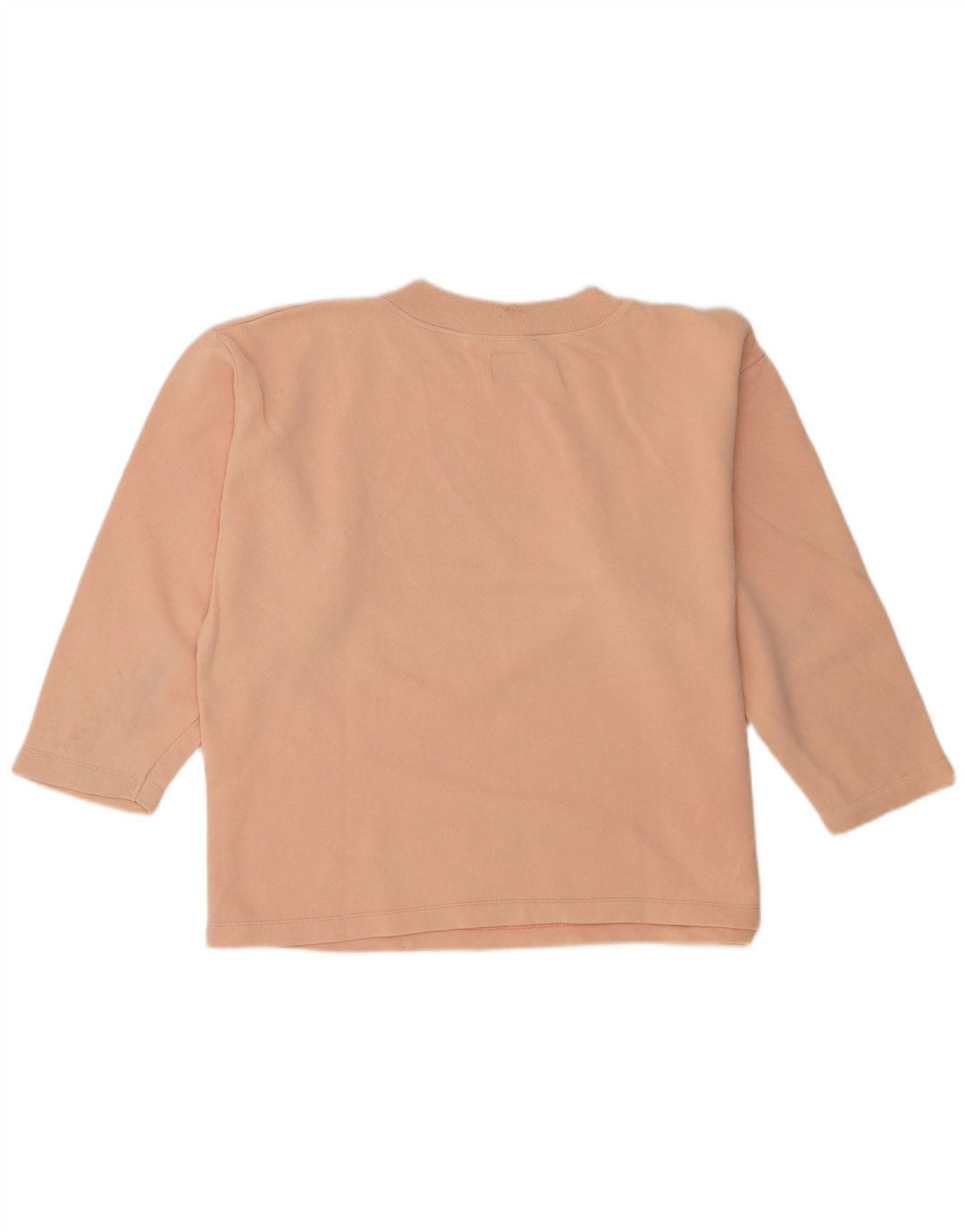 Benetton Womens Graphic Oversized Sweatshirt Jumper UK 14 Medium Pink
