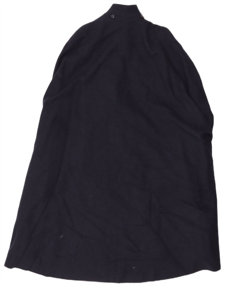 Vintage Womens Capelet Coat IT 42 Medium Navy Blue