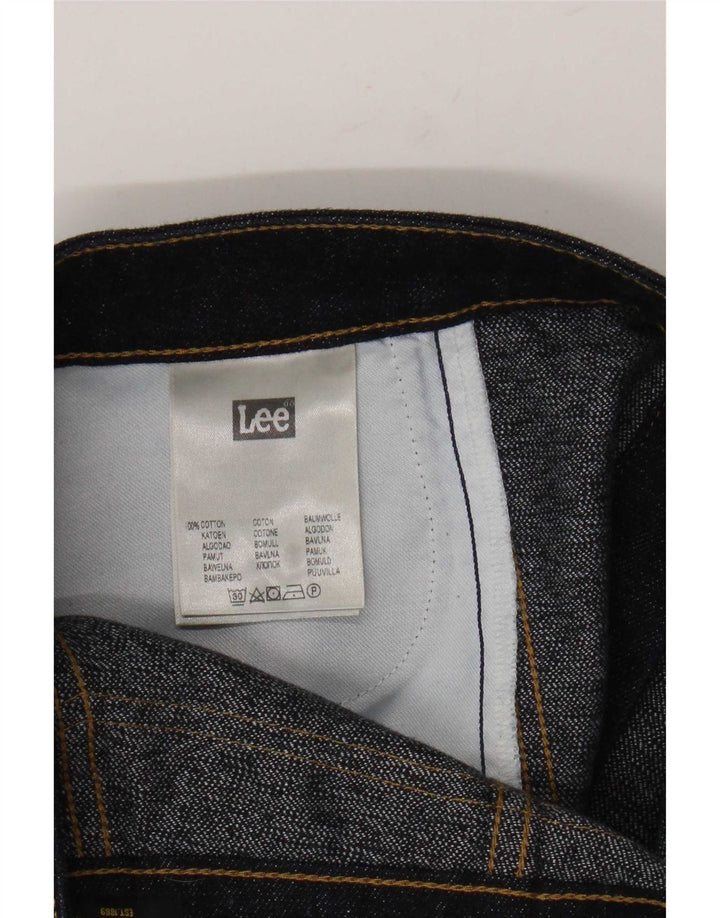 Gonna in denim da donna Lee W28 cotone blu navy medio