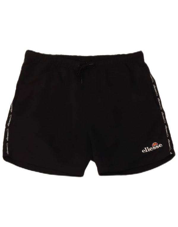 Ellesse Mens Graphic Swimming Shorts Small Black Polyester