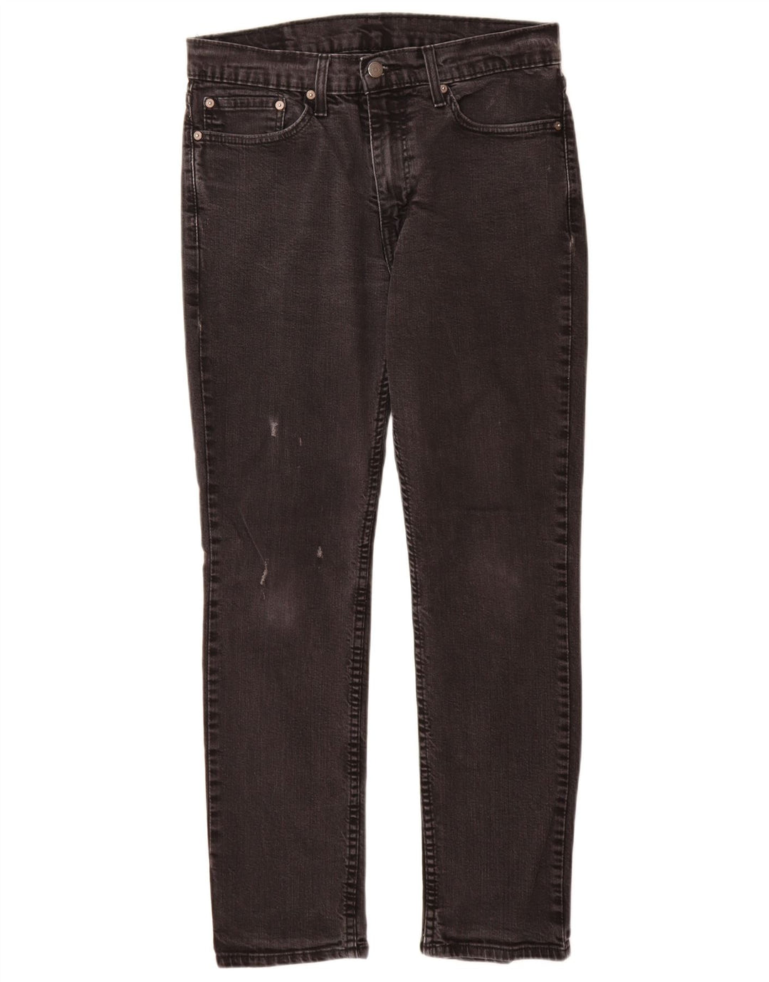 Levi's Mens 511 Distressed Slim Jeans W34 L32 Black Cotton