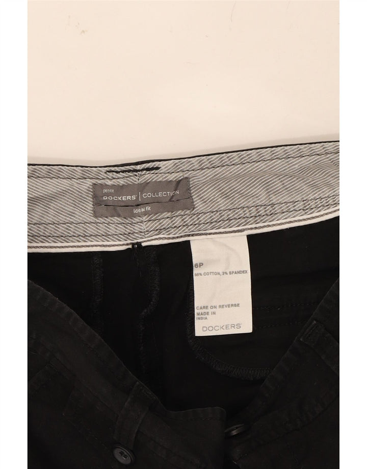 DOCKERS Womens Chino Shorts US 6 Medium W28  Black Cotton Vintage Dockers and Second-Hand Dockers from Messina Hembry 