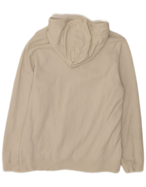 Converse Mens Graphic Hoodie Jumper Medium White Cotton