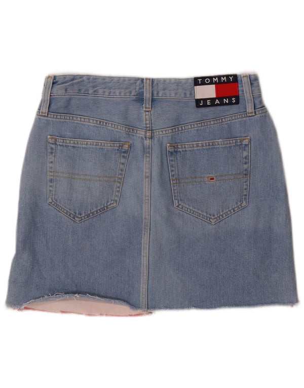 Minifalda vaquera Tommy Hilfiger para mujer W27 Small Blue Colourblock Cotton