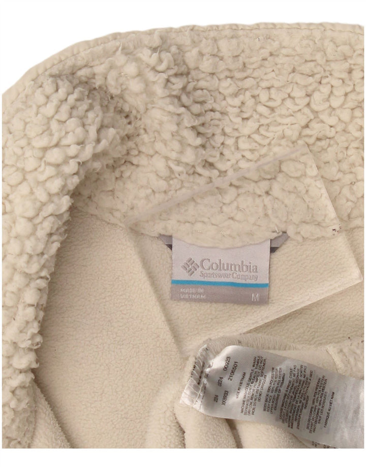 COLUMBIA Veste Polaire Femme UK 14 Polyester Beige Moyen
