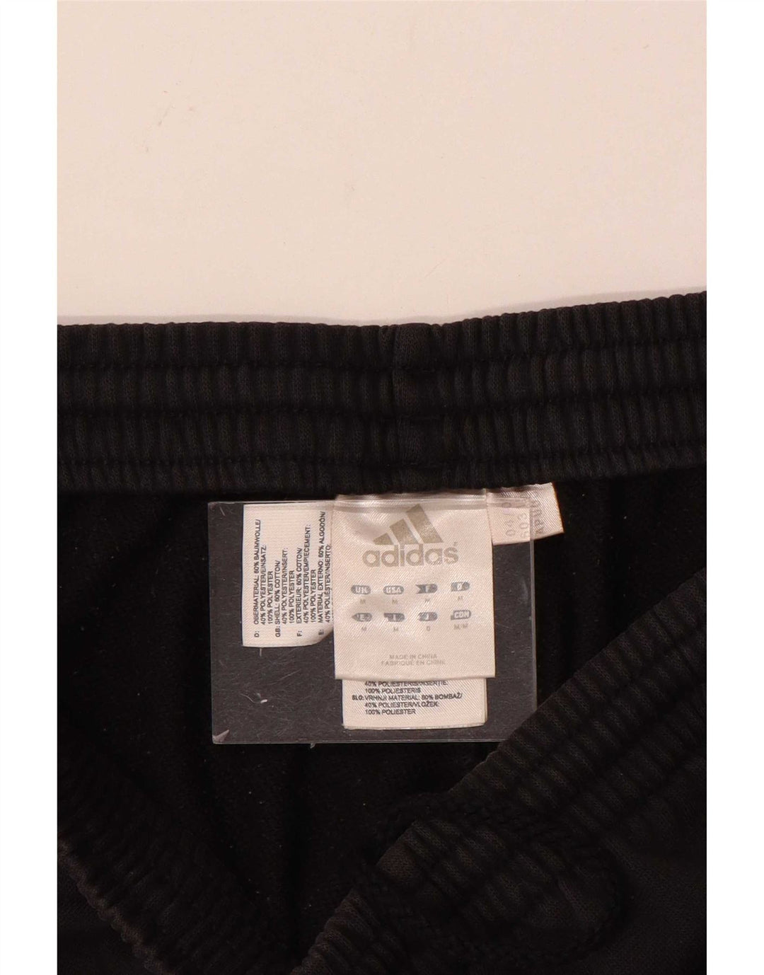 Pantaloni da tuta da uomo Adidas Medium in cotone nero