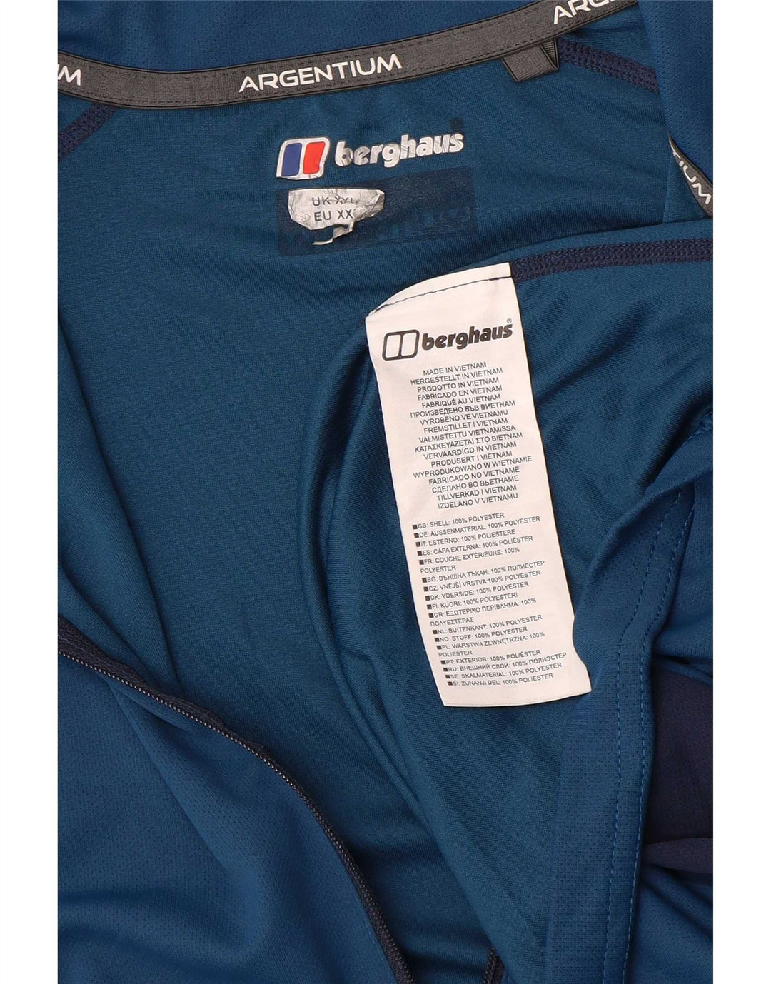 Berghaus - Chándal con cremallera y cuello para hombre, talla 2XL, color azul