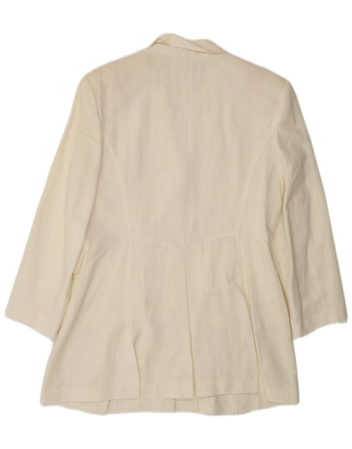 Giacca blazer a 3 bottoni lunga da donna Viventy EU 40 medio bianco sporco