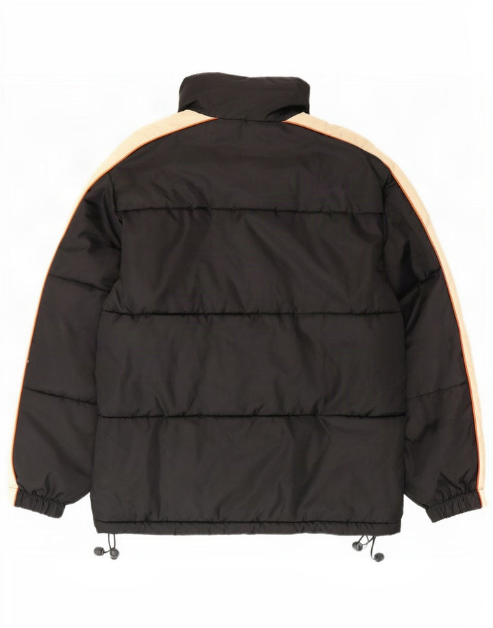 Jaqueta acolchoada masculina do sul UK 38 poliéster colorblock preto médio