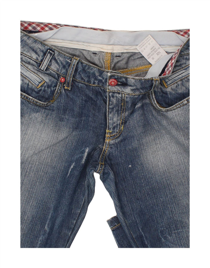 ZU ELEMENTS Womens Skinny Jeans W30 L33 Navy Blue Cotton Vintage Zu Elements and Second-Hand Zu Elements from Messina Hembry 