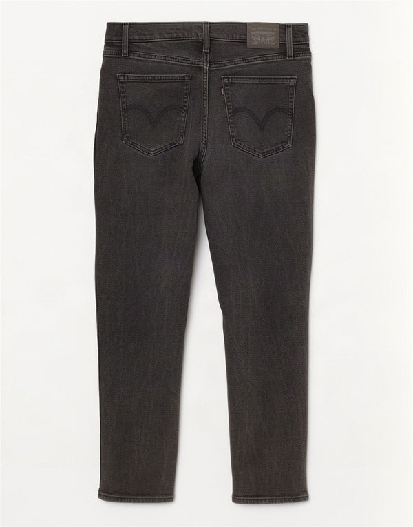 Levi's Damen High Waist Tapered Jeans W29 L27 Graue Baumwolle