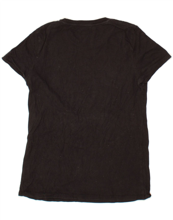 LEVI'S Womens Graphic T-Shirt Top UK 10 Small Black Vintage Levi's and Second-Hand Levi's from Messina Hembry 