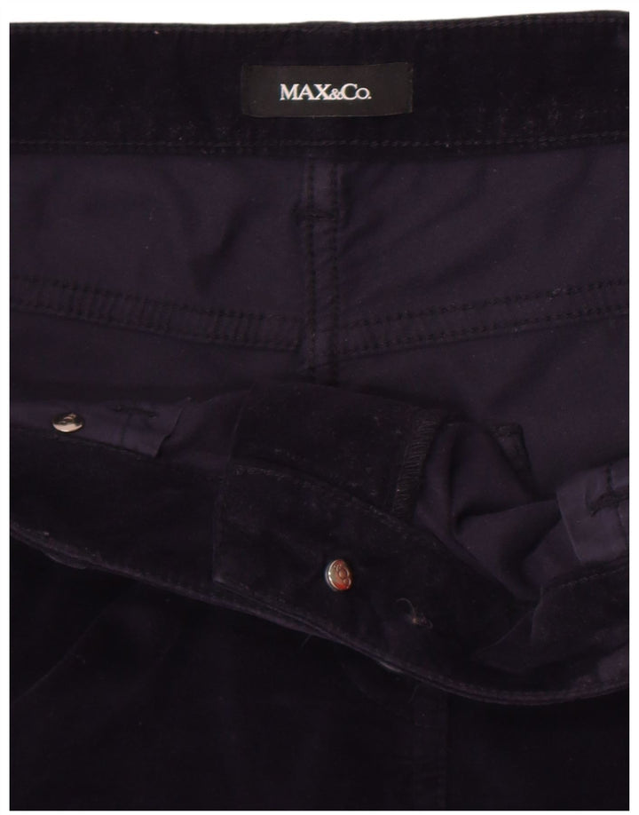Max & Co. Womens Slim Casual Trousers W32 L29 Navy Blue