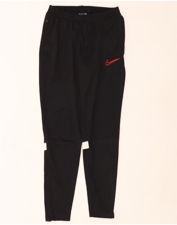 Nike Mens Dri Fit Tracksuit Trousers Small Black Colourblock Polyester