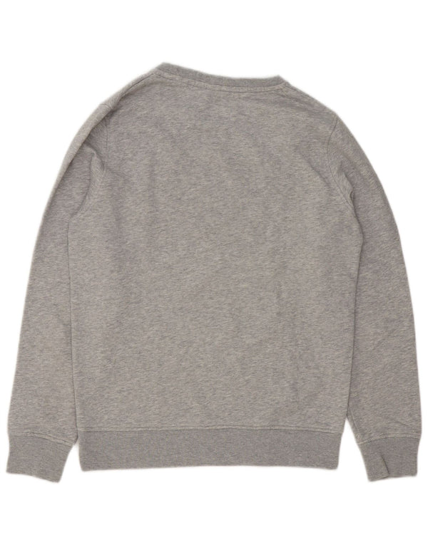 Gant Mens Graphic Sweatshirt Jumper Small Grey Flecked Cotton