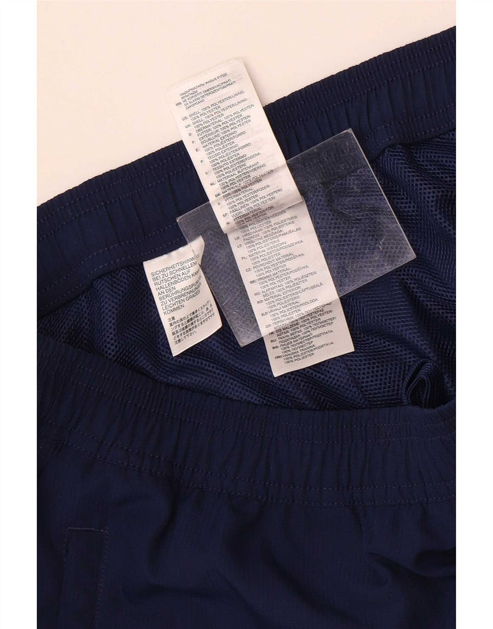 Adidas Mens Climalite Tracksuit Trousers Medium Navy Blue Polyester