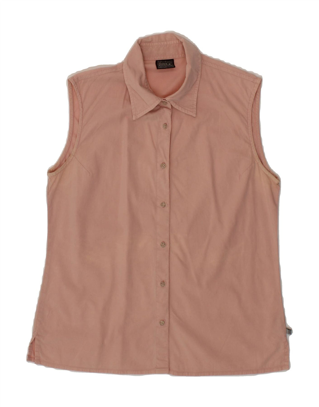 THINK PINK Womens Sleeveless Shirt Blouse UK 14 Medium Pink Vintage Think Pink and Second-Hand Think Pink from Messina Hembry 