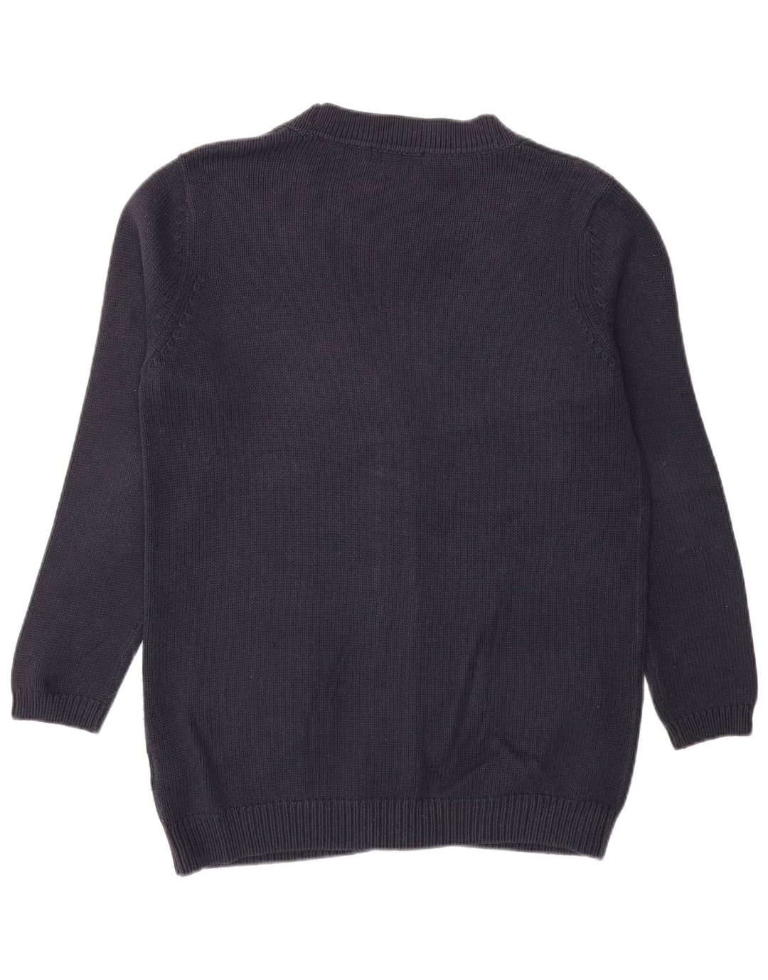Marks & Spencer Womens Oversized Cardigan Sweater UK 8 Small Navy Blue