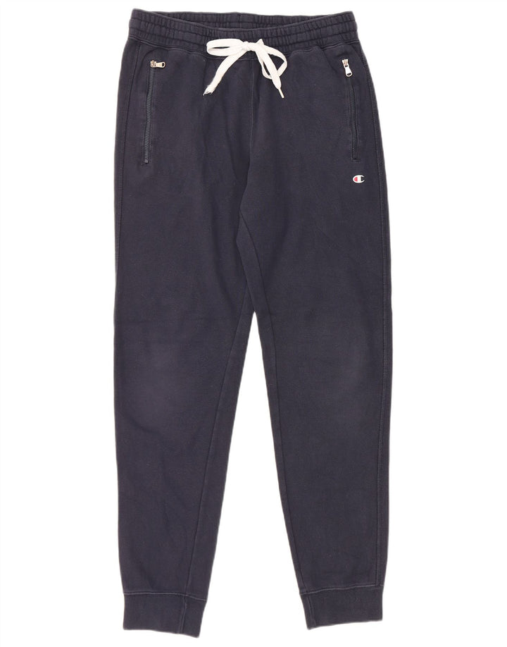 Champion Mens Tracksuit Trousers Joggers Small Navy Blue
