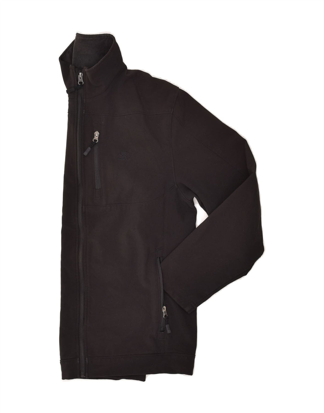 STARTER Mens Tracksuit Top Jacket Small Black Polyester Vintage Starter and Second-Hand Starter from Messina Hembry 