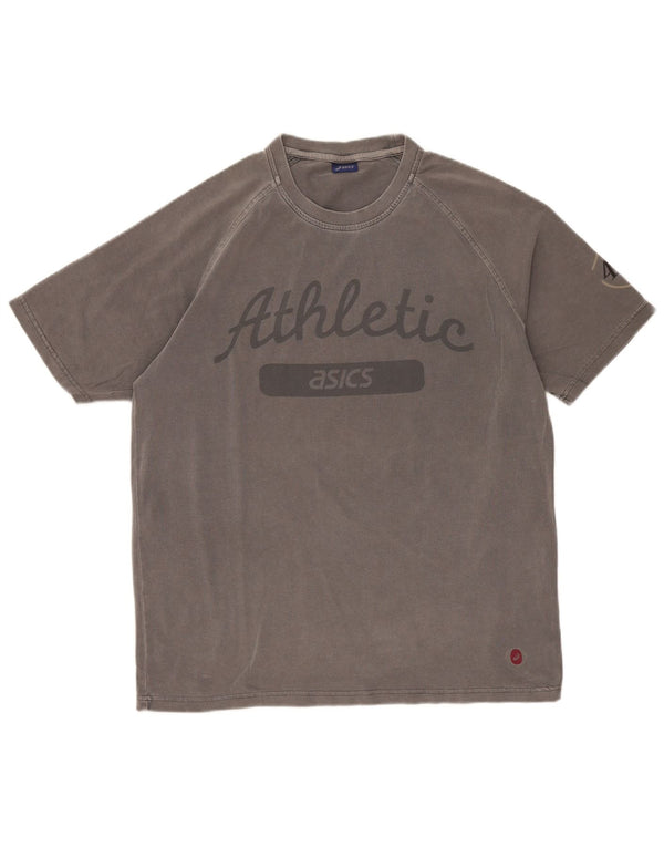 Maglietta grafica da uomo Asics Top XL Grigia