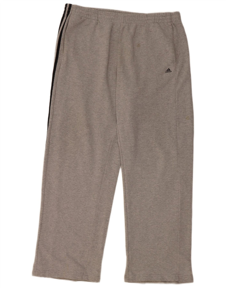Adidas Mens Tracksuit Trousers 2XL  Grey Cotton