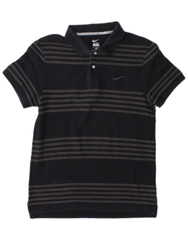 Polo Nike da uomo a righe medie nere