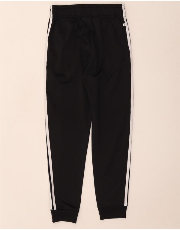 Adidas Boys Tracksuit Trousers Joggers 11-12 Years Black Polyester