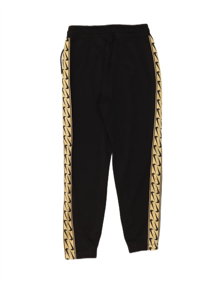 NIKE Mens Graphic Tracksuit Trousers Joggers Small  Black Polyester