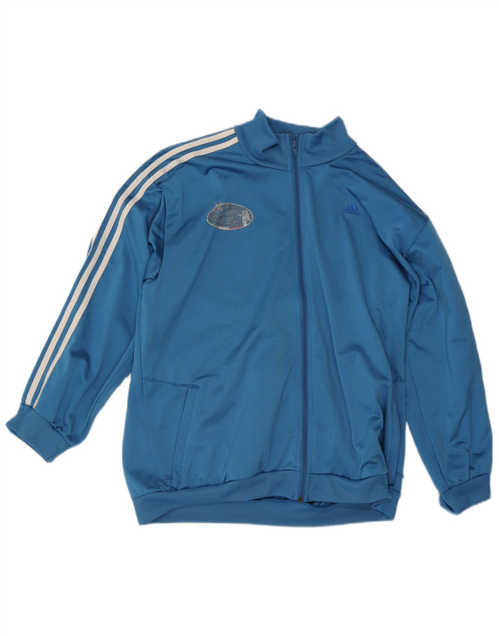 ADIDAS Mens Tracksuit Top Jacket Large Blue