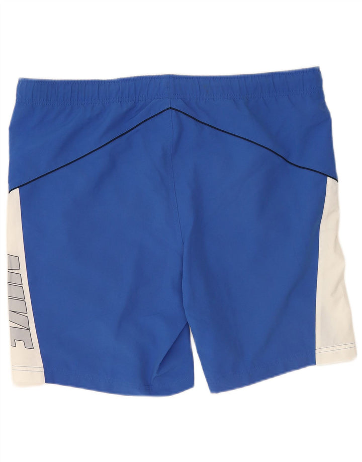 Nike grafiske sportsshorts til mænd Medium Blue Colourblock Polyester
